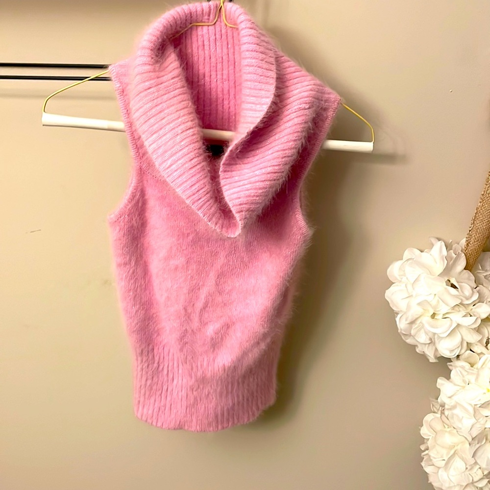 Pink GUESS angora and Rabbit hair sweater